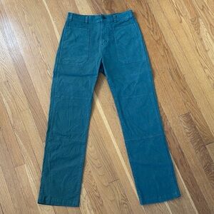 Madewell Green Straight Leg Pants